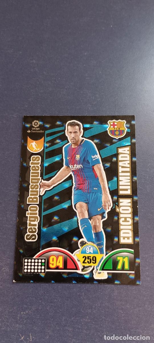Coleccionismo cromos antiguos: SERGIO BUSQUETS EDICION LIMITADA 17-18 - Foto 1