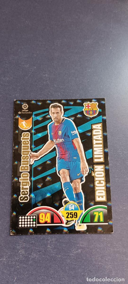 Coleccionismo cromos antiguos: SERGIO BUSQUETS EDICION LIMITADA 17-18 - Foto 1