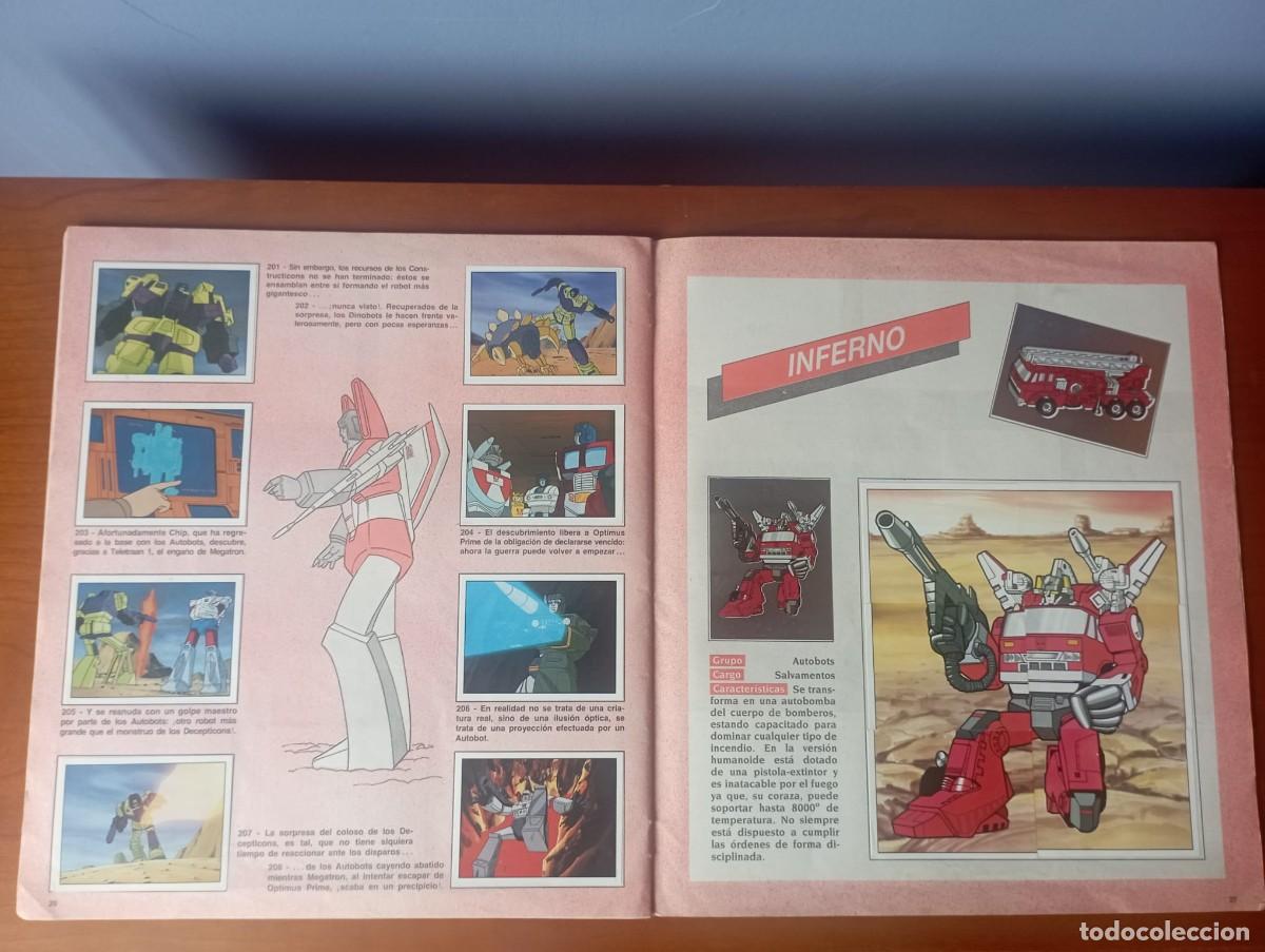 Coleccionismo cromos antiguos: &Aacute;lbum Transformers Panini 1986 Completo - Foto 2