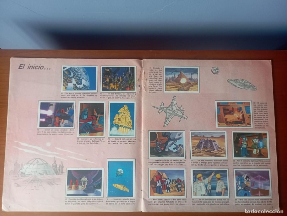 Coleccionismo cromos antiguos: &Aacute;lbum Transformers Panini 1986 Completo - Foto 3