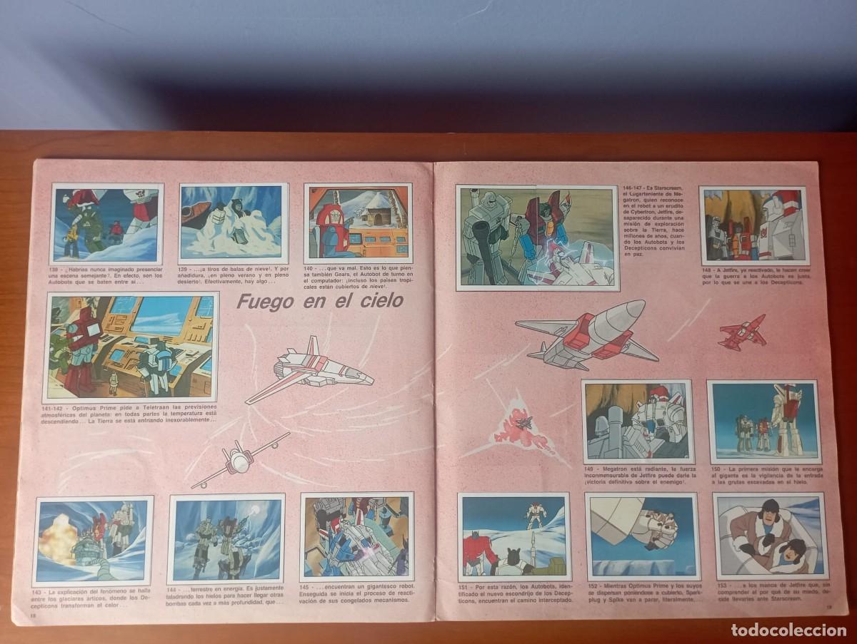 Coleccionismo cromos antiguos: &Aacute;lbum Transformers Panini 1986 Completo - Foto 4