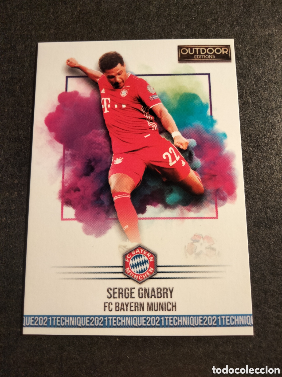 Sammeln alte Sammelbilder: GNABRY BAYERN DE MUNICH OUTDOOR EDITIONS TECHNIQUE 2021 CUSTOM CARDS