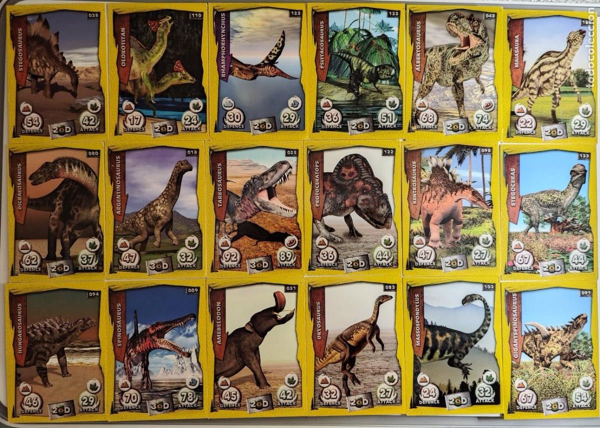 Coleccionismo cromos antiguos: CARTAS DINOSAURS - Dinosaurios - Foto 2