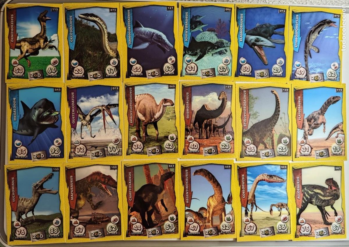 Coleccionismo cromos antiguos: CARTAS DINOSAURS - Dinosaurios - Foto 4