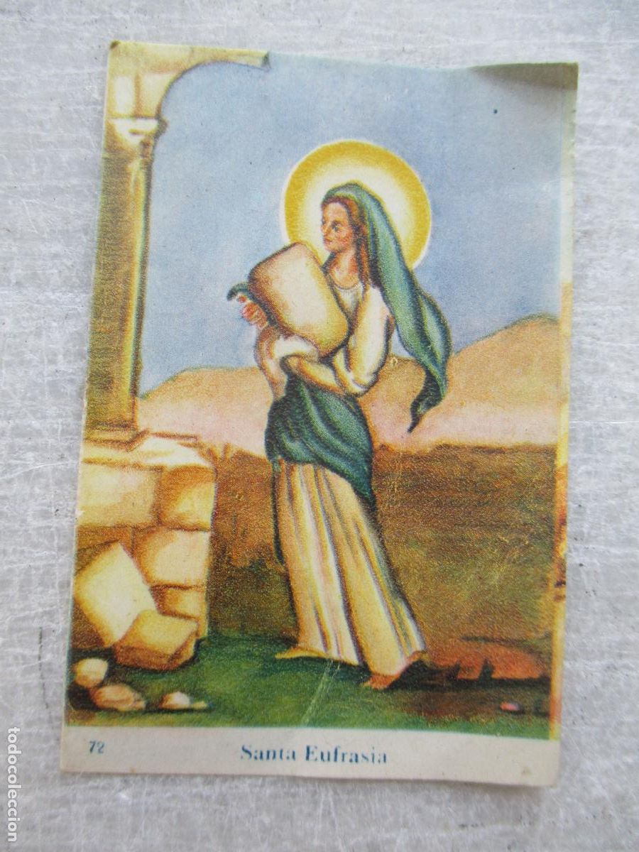 Coleccionismo cromos antiguos: ANTIGUO CROMO DE: SANTA EUFRASIA, N&ordm;. 72.