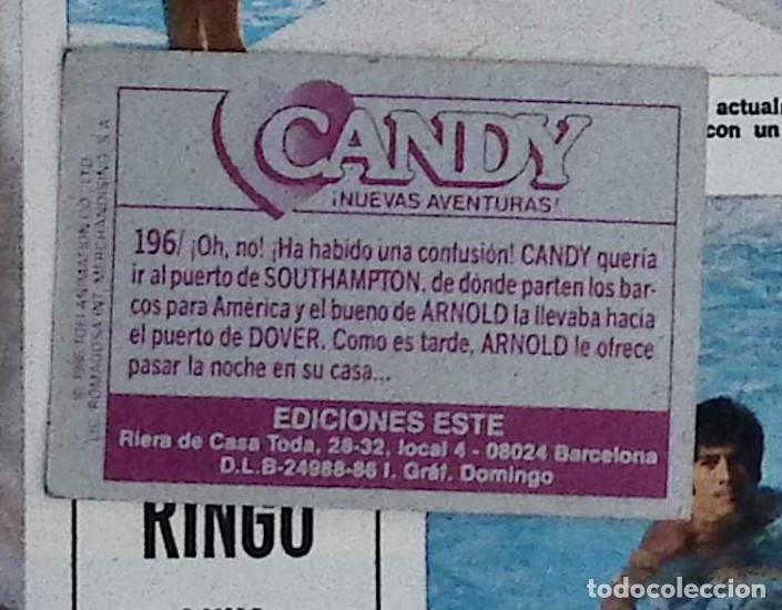 Coleccionismo cromos antiguos: CANDY CANDY EDICIONES ESTE NUEVAS AVENTURAS 196 - Foto 2