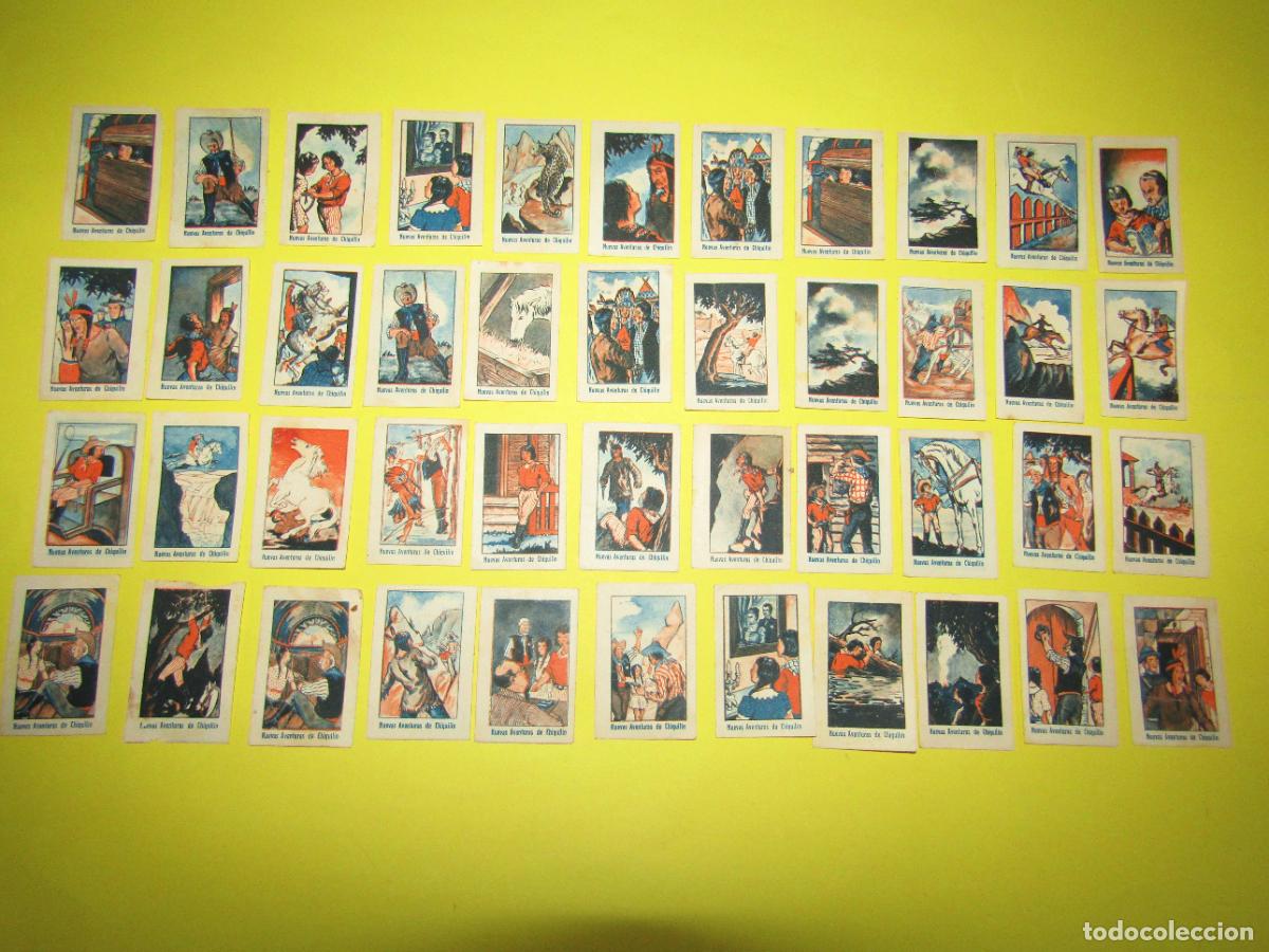 Coleccionismo Cromos antiguos: Lote de 44 Cromos 2&ordf; Serie &Aacute;lbum NUEVAS AVENTURAS DE CHIQUILIN de Azafranes Luis Penalva de Novelda