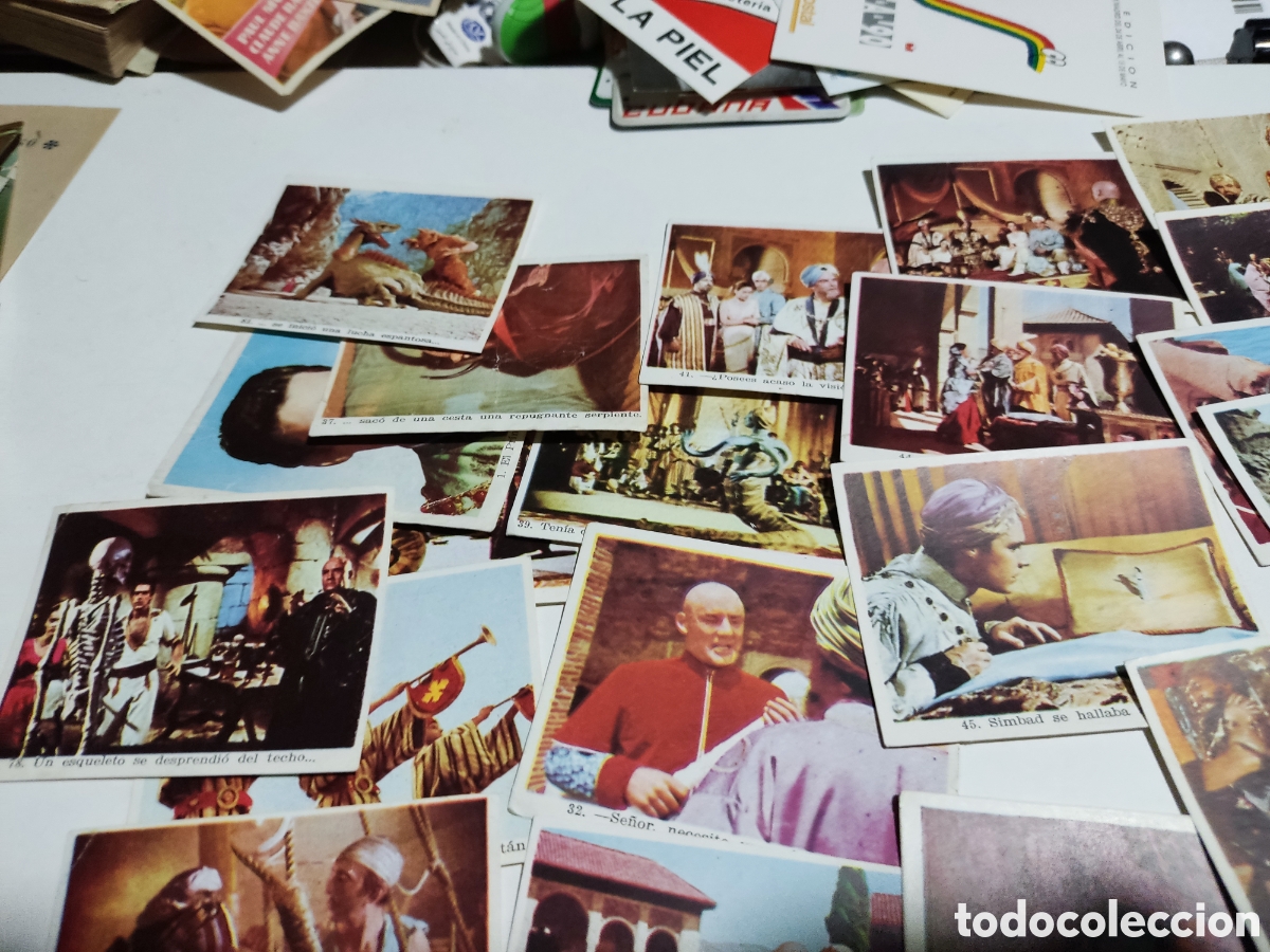 Coleccionismo cromos antiguos: 38 cromos simbad y la princesa, chocolates juncosa - Foto 2