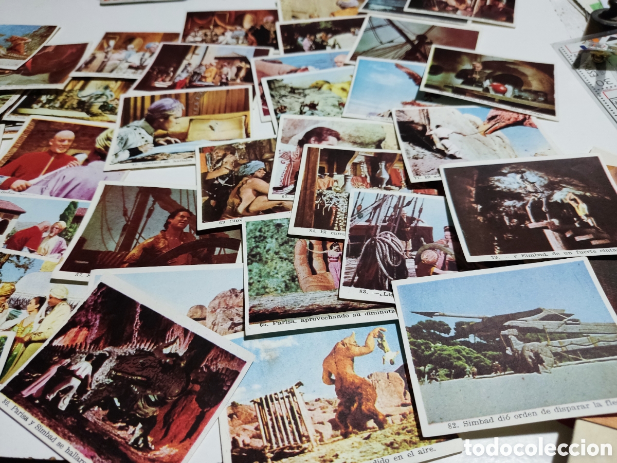 Coleccionismo cromos antiguos: 38 cromos simbad y la princesa, chocolates juncosa - Foto 4