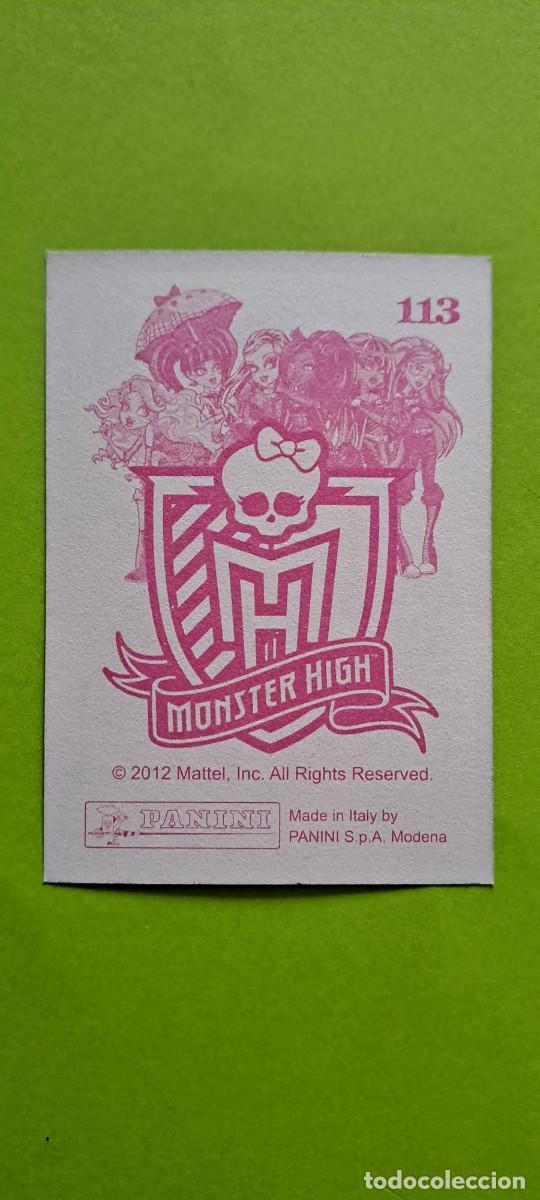 Coleccionismo cromos antiguos: N&ordm; 113 CROMO MONSTER HIGH PANINI 2012 NUEVO - Foto 2