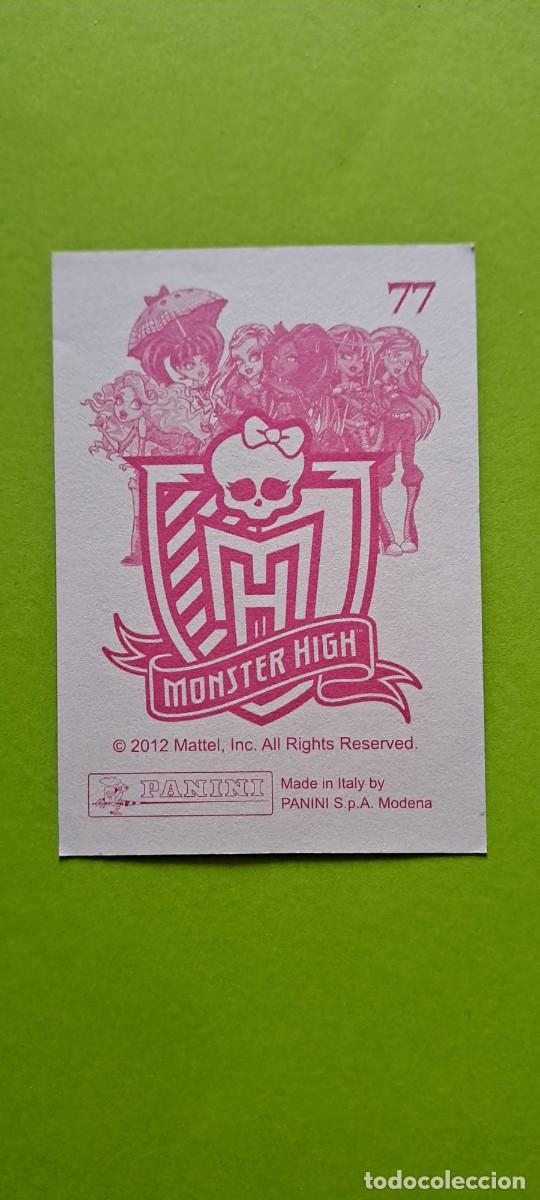 Coleccionismo cromos antiguos: N&ordm; 77 CROMO MONSTER HIGH PANINI 2012 NUEVO - Foto 2
