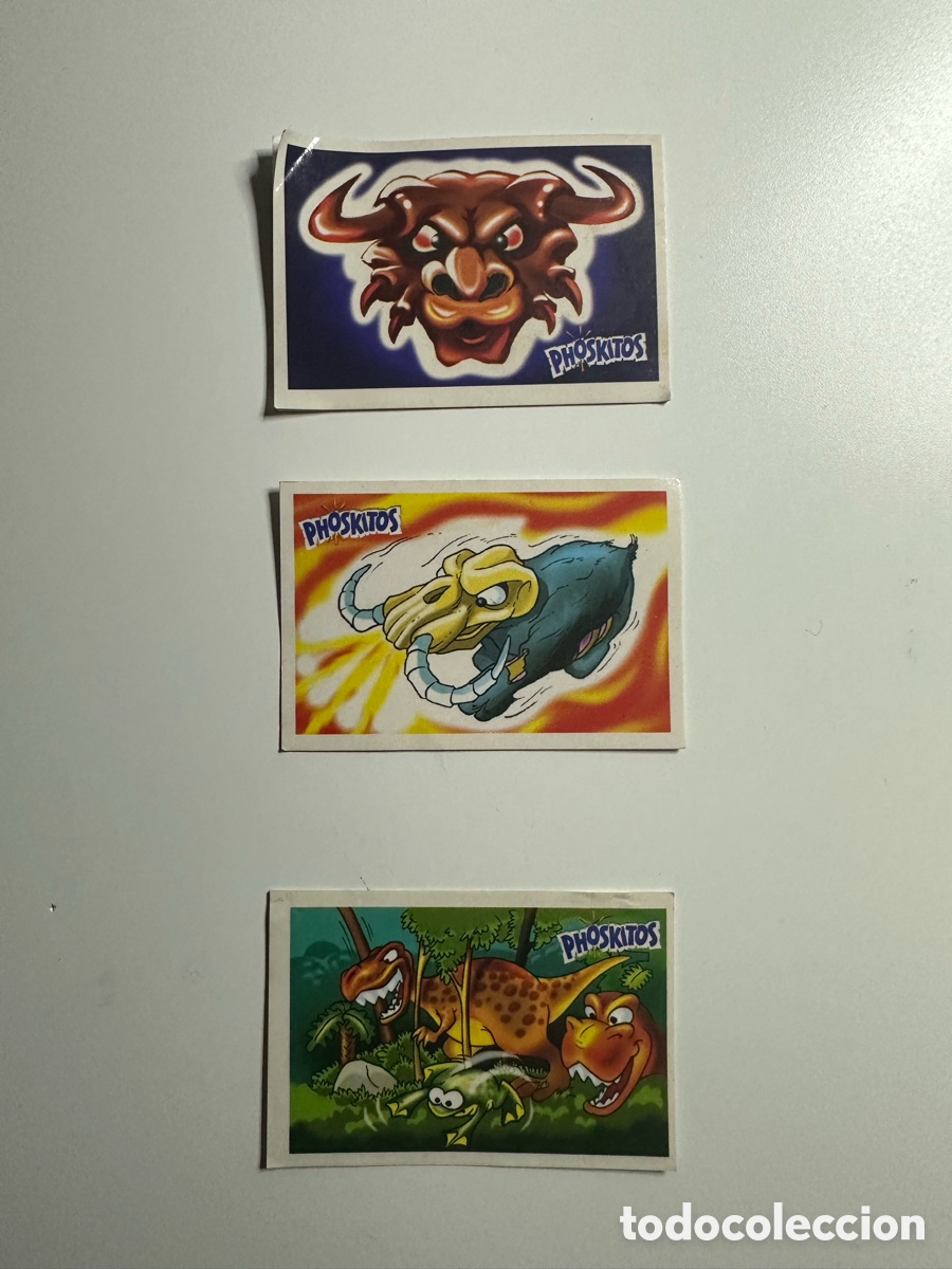 Coleccionismo Cromos antiguos: Lote 3 punto phoskitos huevox3