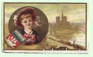 Collezionismo Figurine antiche: CROMO DE DAMA SEINE PARIS SIN PUBLICIDAD ESTUVO PEGADO