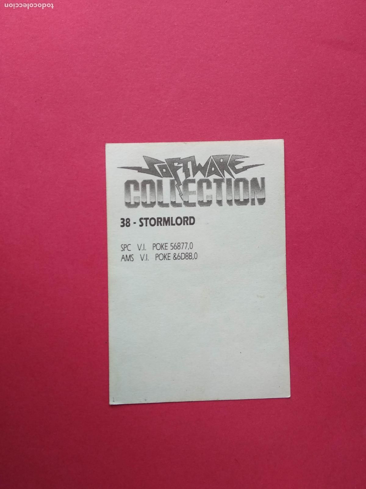 Coleccionismo cromos antiguos: SOFTWARE COLLECTION CROMO NUNCA PEGADO N&ordm; 38 STORMLORD - Foto 2