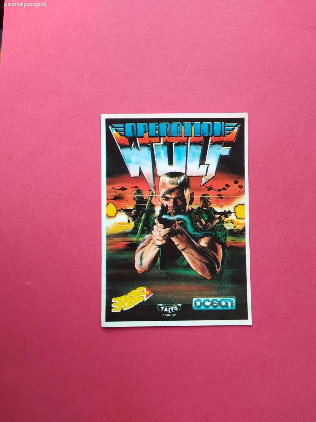Coleccionismo cromos antiguos: SOFTWARE COLLECTION CROMO NUNCA PEGADO N&ordm; 76 OPERATION WOLF - Foto 1