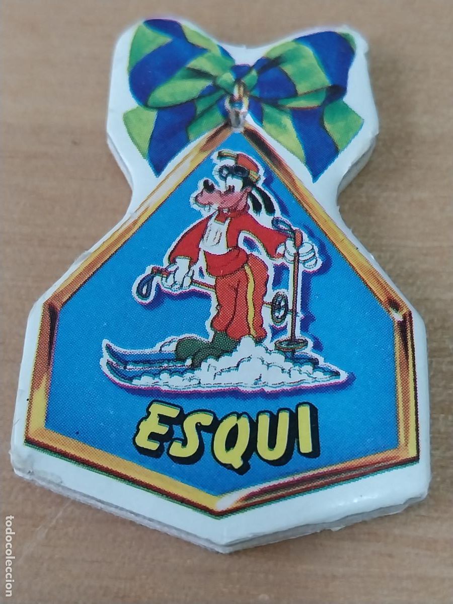 Coleccionismo Cromos antiguos: PANRICO GOOFY MEDALLA ESQUI CROMO SIN PEGAR NUNCA ACOLCHADO