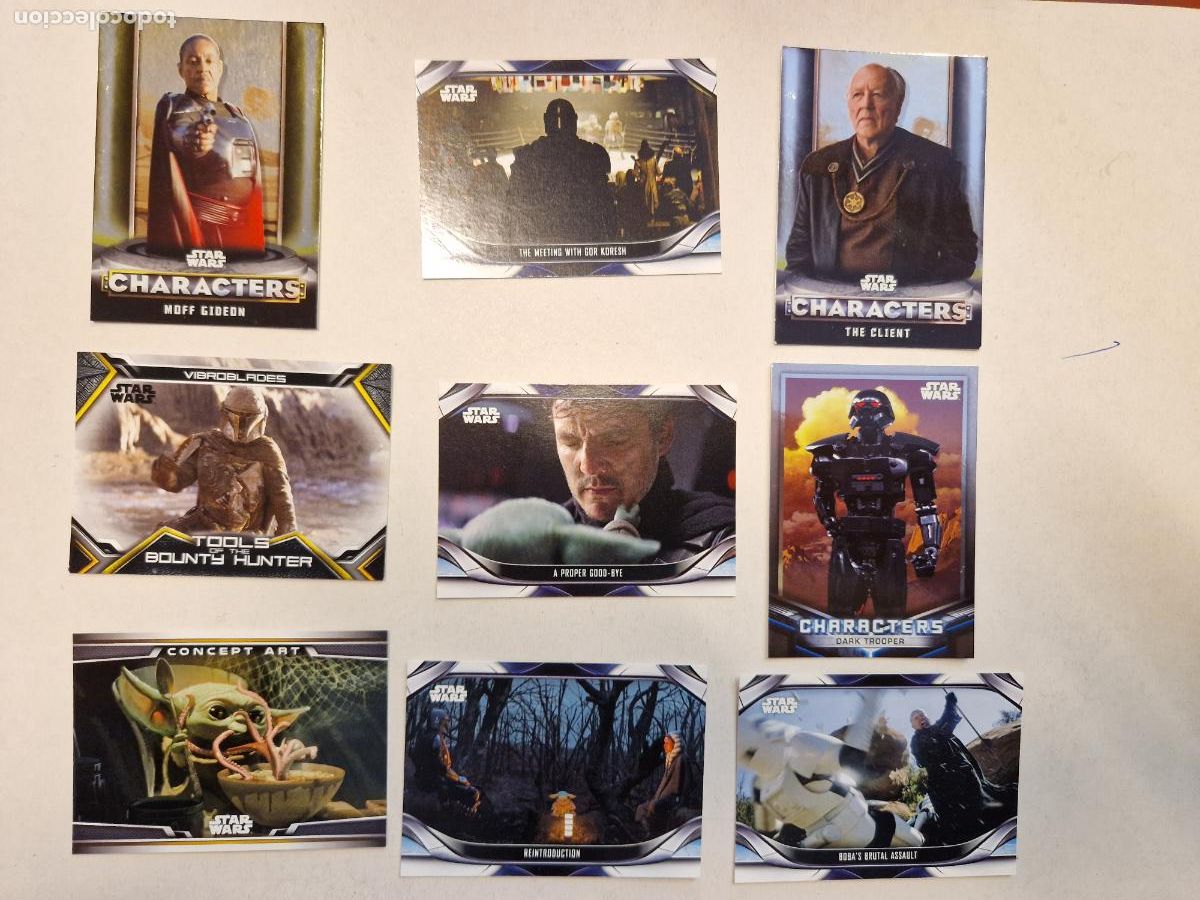 Coleccionismo cromos antiguos: LOTE DE 9 CARTAS. STAR WARS. TOPPS - Foto 1