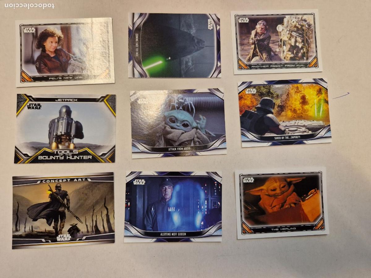 Coleccionismo cromos antiguos: LOTE DE 9 CARTAS. STAR WARS. TOPPS - Foto 1