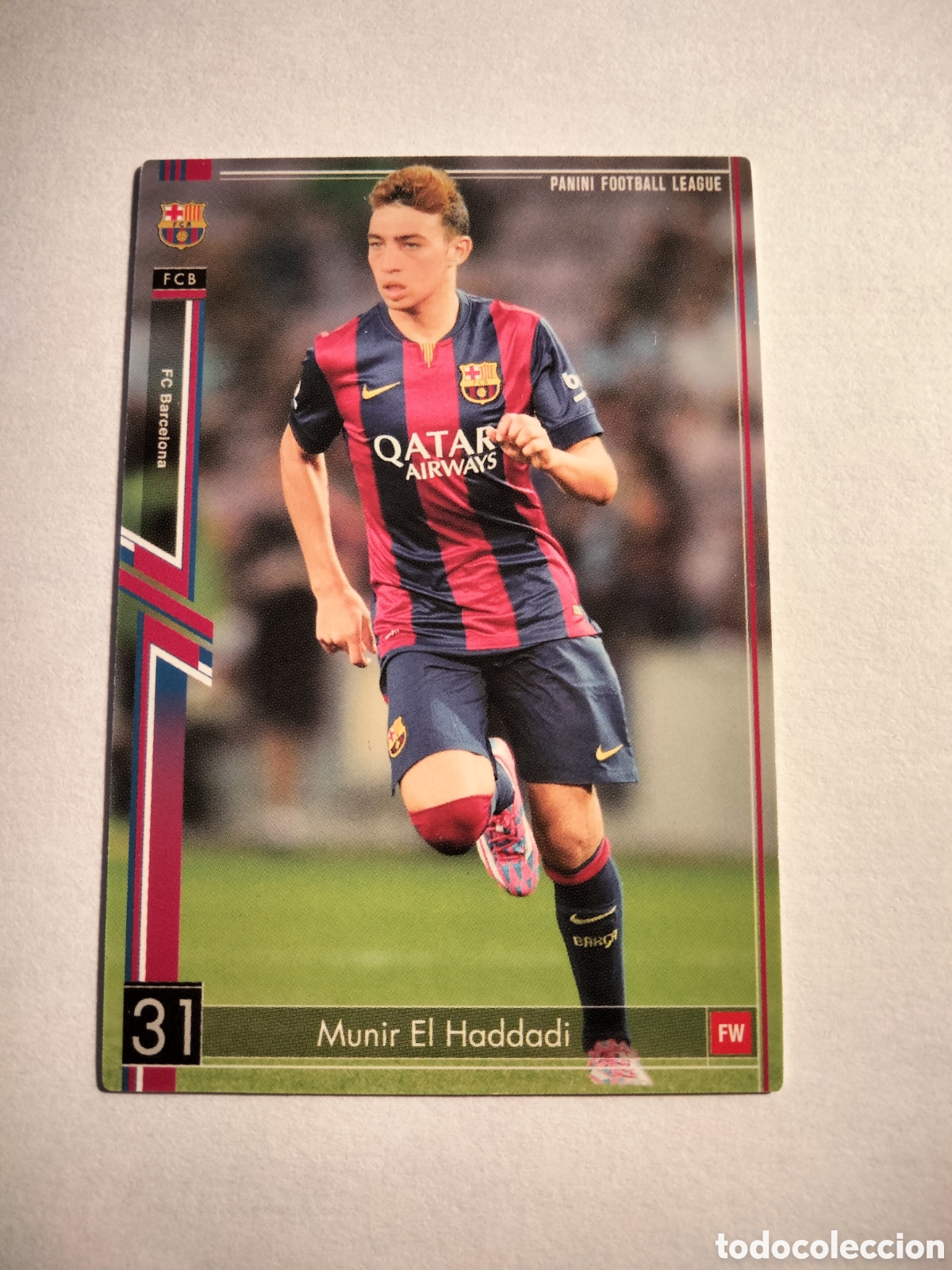 Colecionismo Cromos antigos: MUNIR FC.BARCELONA PANINI FOOTBALL LEAGUE 2013