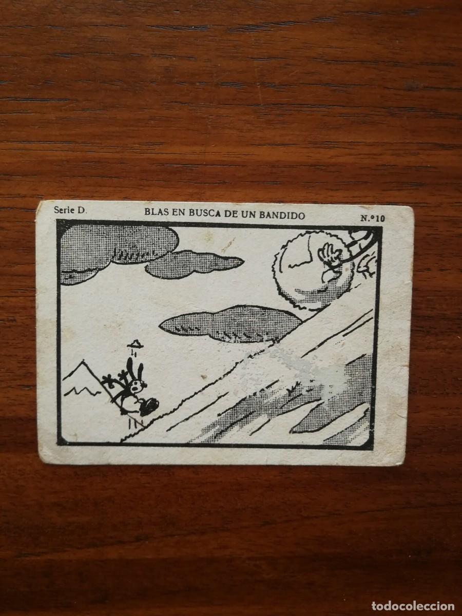 Coleccionismo cromos antiguos: BLAS EN BUSCA DE UN BANDIDO ( OSWALD THE LUCKY RABBIT )- CROMO N&Uacute;MERO 10 - A&Ntilde;OS 1930s WALT DISNEY