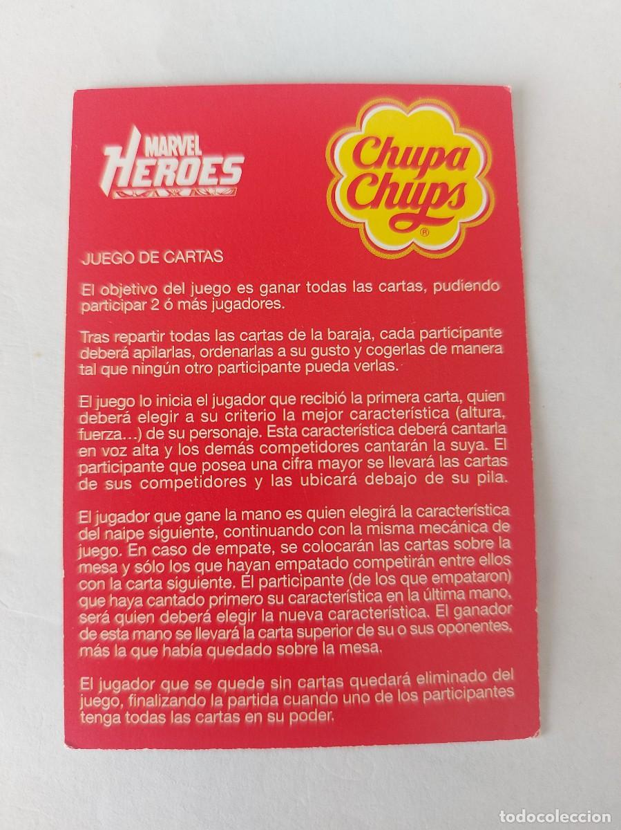 Coleccionismo cromos antiguos: Cromo marvel chupa chups - Foto 2