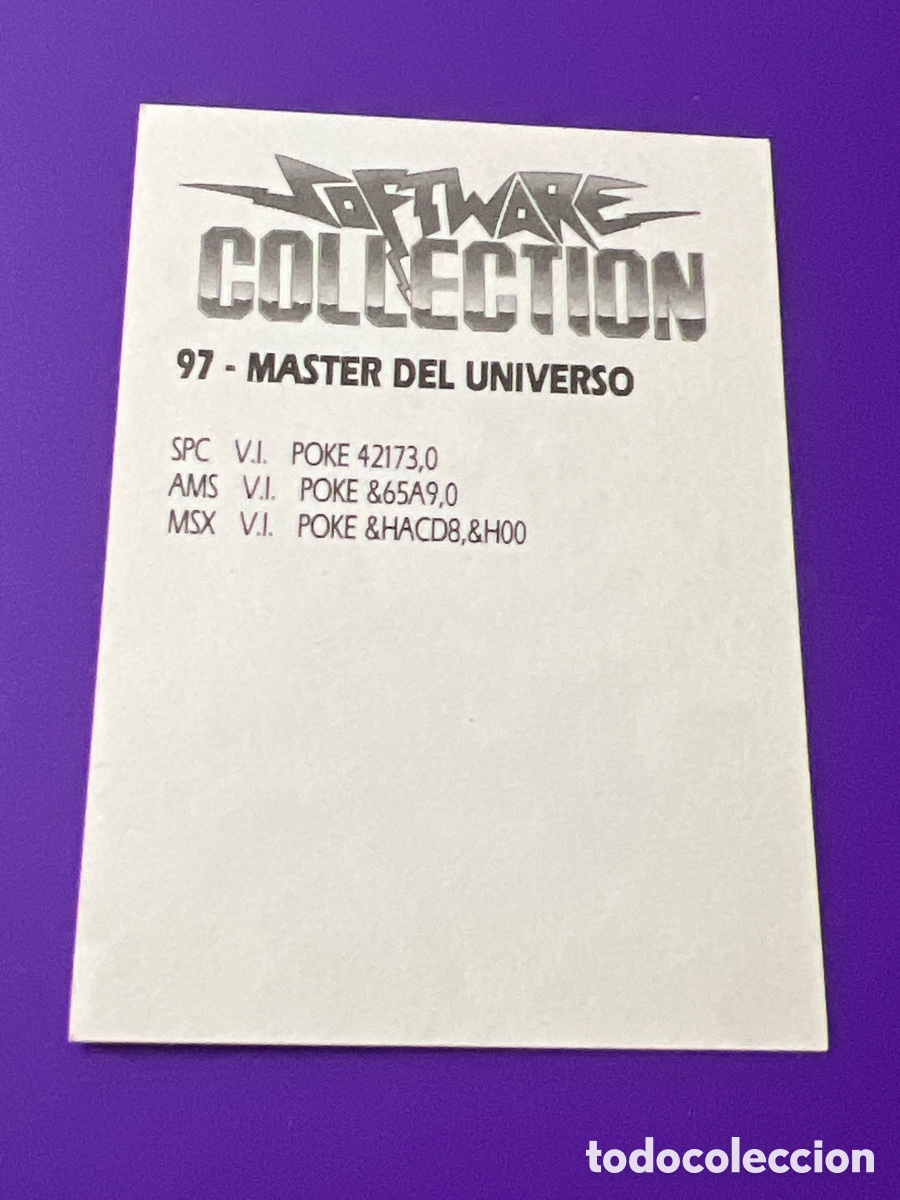 Coleccionismo cromos antiguos: C2817. SOFTWARE COLLECTION CROMO NUNCA PEGADO N&ordm; 97 MASTER DEL UNIVERSO - Foto 2