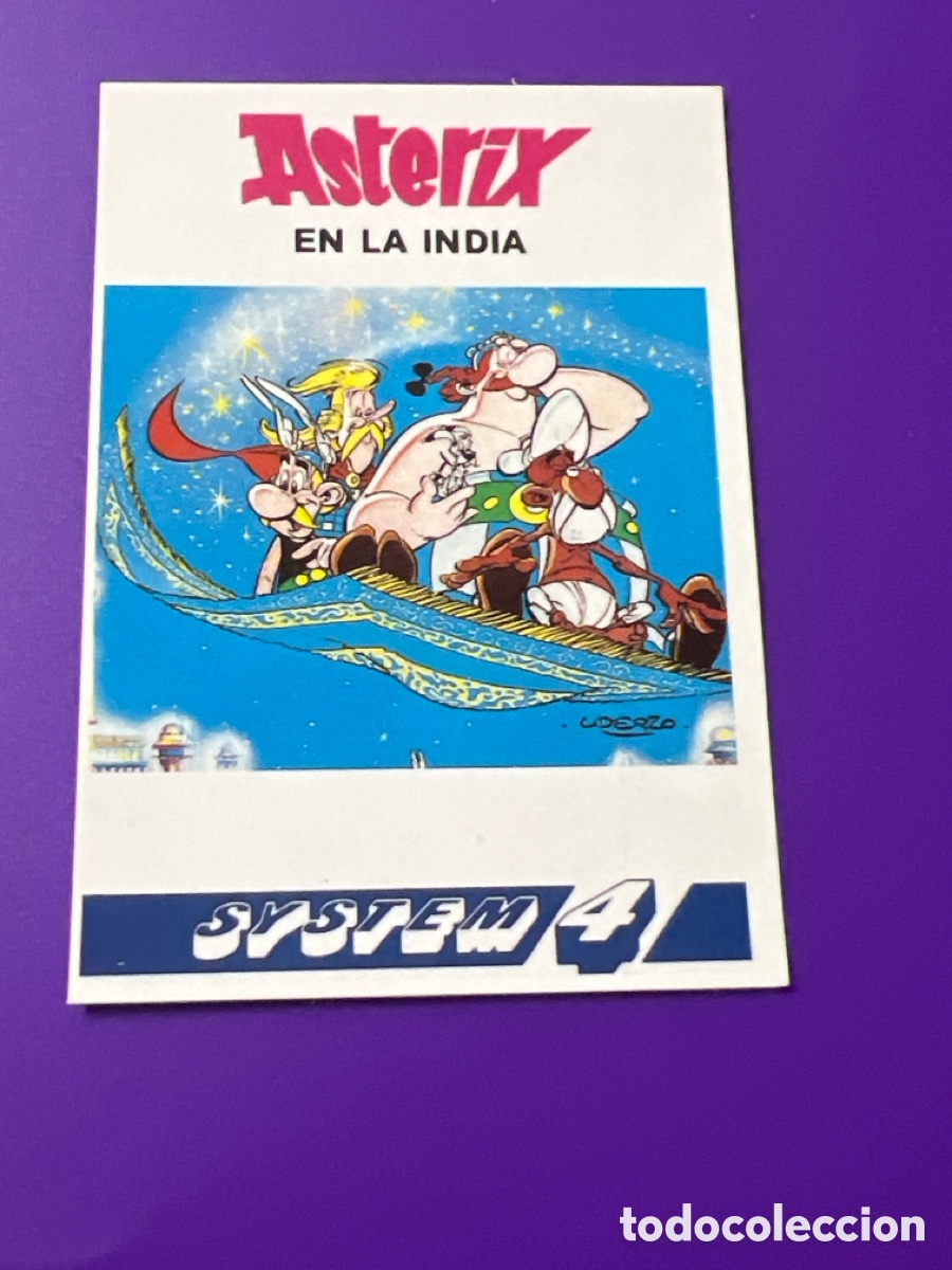 Coleccionismo cromos antiguos: C2825. SOFTWARE COLLECTION - 110 ASTERIX EN LA INDIA ( NUNCA PEGADO ) - Foto 1