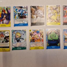 Coleccionismo Cromos antiguos: LOTE DE 10 CARTAS ONE PIECE CARD GAME. RANDOLPH. ICE ONI. CHINJAO