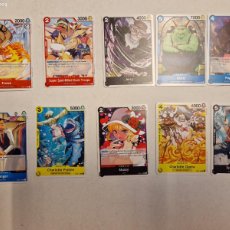 Coleccionismo Cromos antiguos: LOTE DE 10 CARTAS ONE PIECE CARD GAME. FOSSA. SUPER SPOT-BILLED DUCK TROOPS. PAGE ONE