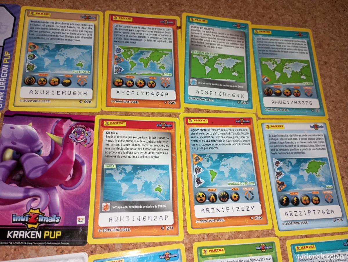 Coleccionismo cromos antiguos: Lote cromos pegatinas Invizimals - Foto 8