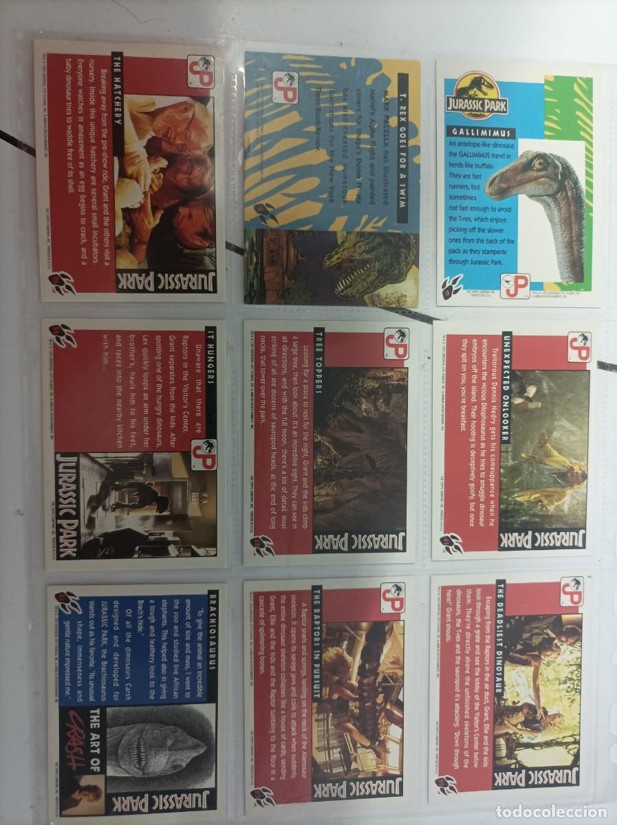 Coleccionismo cromos antiguos: Cromos jurassic park. 6 - Foto 2