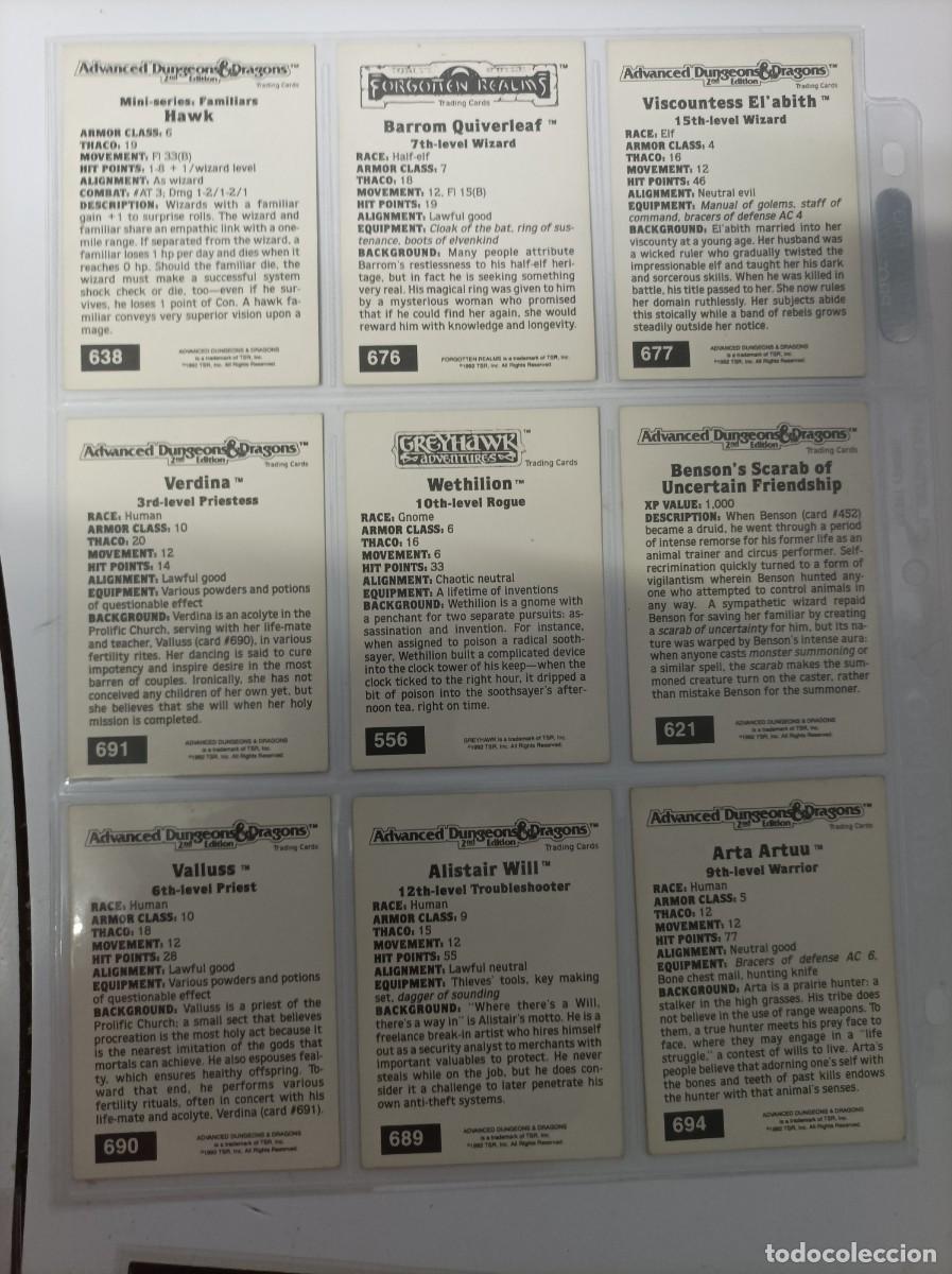 Coleccionismo cromos antiguos: Cromos dungeons and dragons,...24 cromos - Foto 2