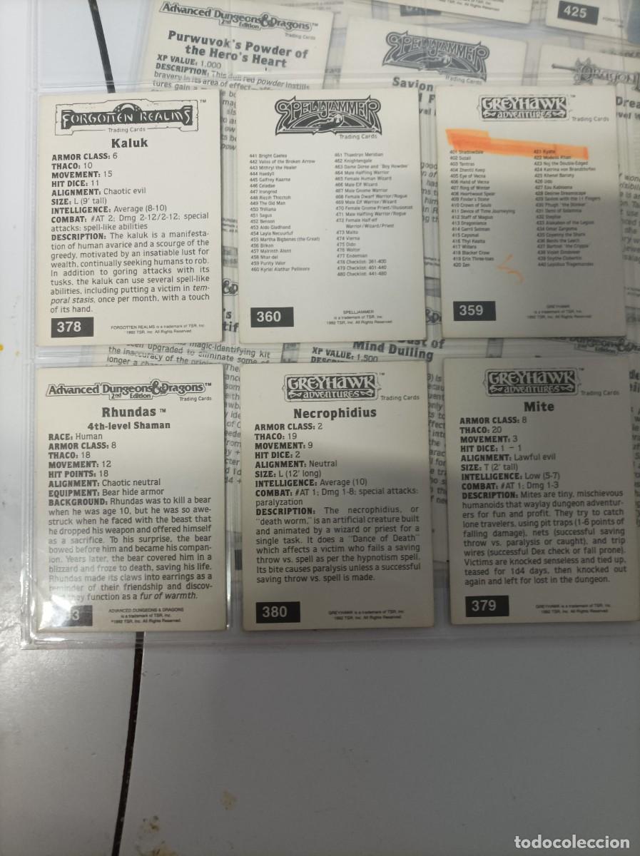 Coleccionismo cromos antiguos: Cromos dungeons and dragons,...24 cromos - Foto 6