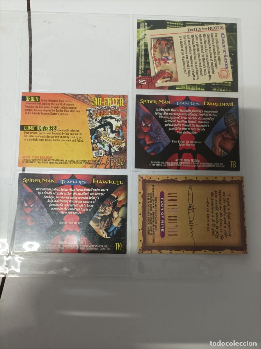Coleccionismo cromos antiguos: Cromos Marvel 1995. 5 cromos - Foto 2