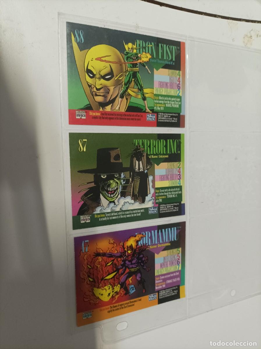 Coleccionismo cromos antiguos: Cromos Marvel 1993. 3 cromos - Foto 2