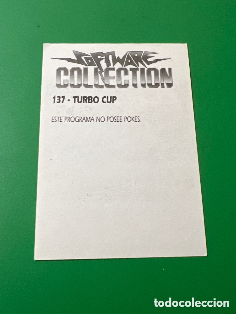 Coleccionismo cromos antiguos: C6353. SOFTWARE COLLECTION 137 TURBO CUP - Foto 2