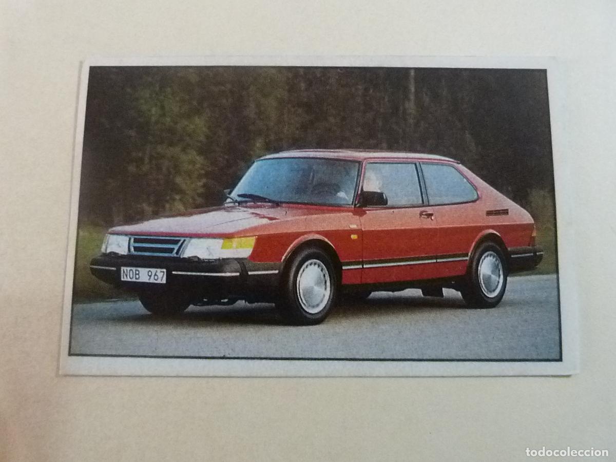 Coleccionismo Cromos antiguos: CROMO DE COCHES SAAB SIN PEGAR N&ordm; 133 A&Ntilde;O 1990 DEL &Aacute;LBUM SUPER AUTO DE EDICIONES MILANO