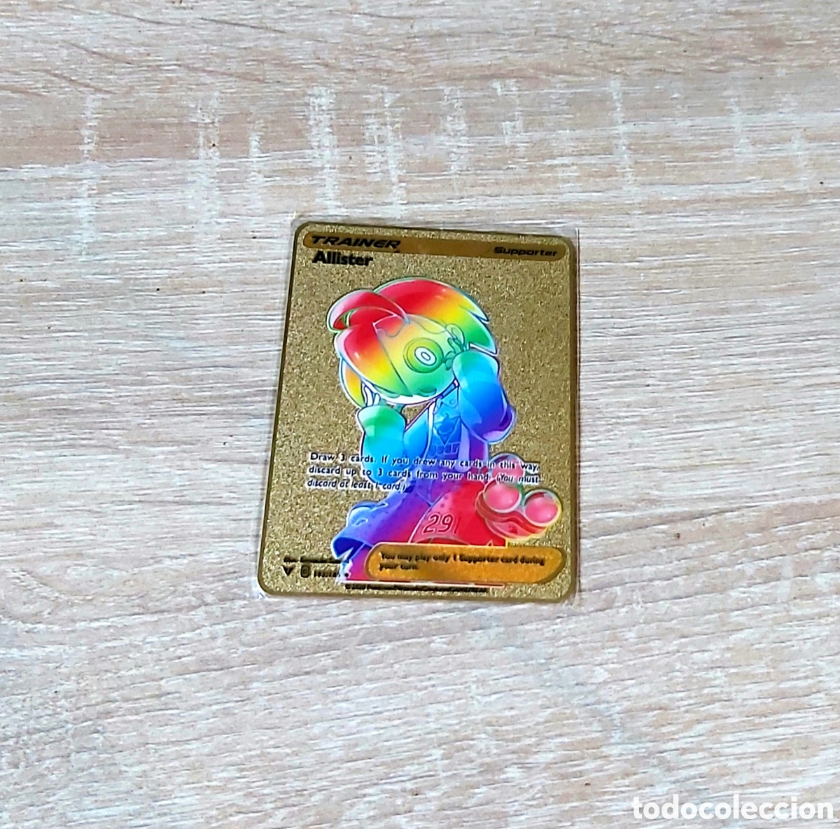 Coleccionismo cromos antiguos: 5 cartas Pokemon de metal rainbow Arcoiris - Foto 3
