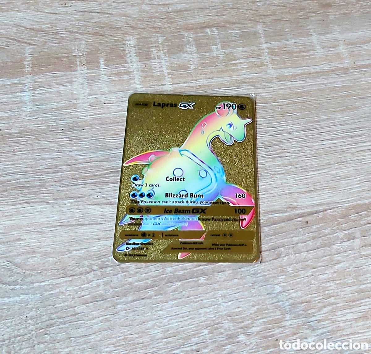 Coleccionismo cromos antiguos: 5 cartas Pokemon de metal rainbow Arcoiris - Foto 5
