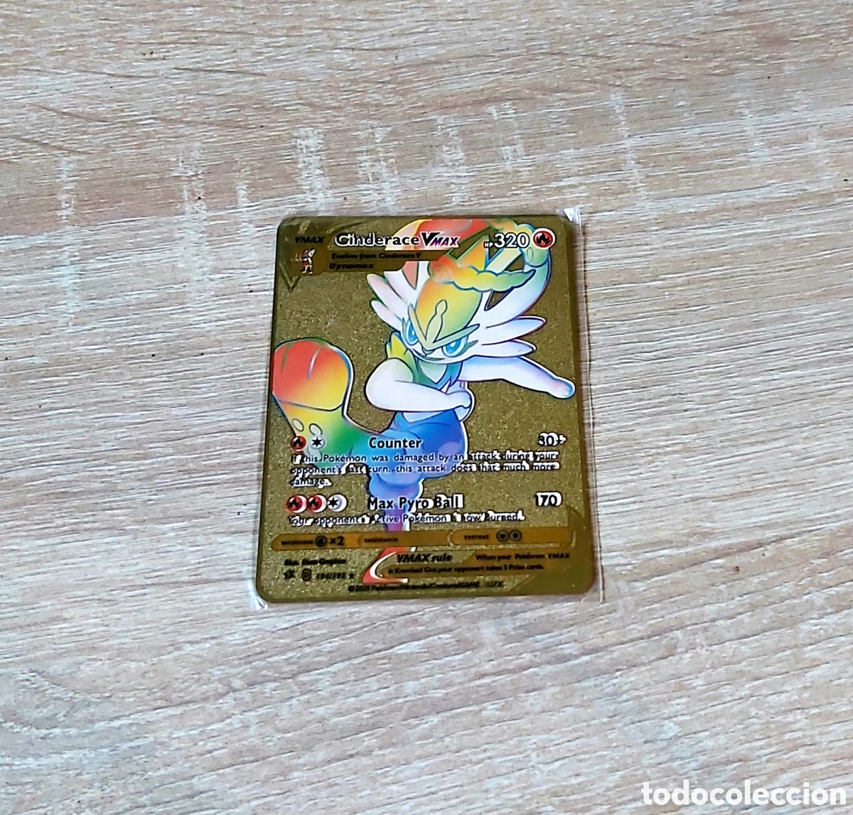 Coleccionismo cromos antiguos: 5 cartas Pokemon de metal rainbow Arcoiris - Foto 6