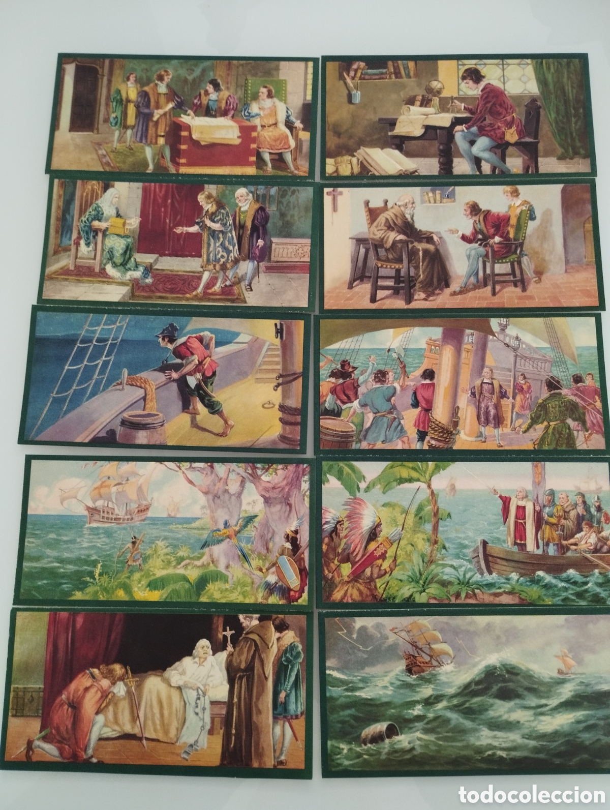 Coleccionismo cromos antiguos: Crist&oacute;bal Col&oacute;n. Cromos culturales. - Foto 2