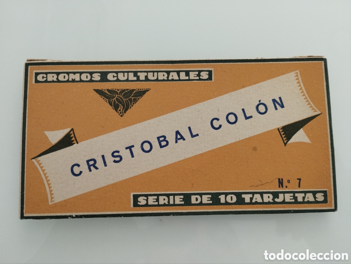 Coleccionismo cromos antiguos: Crist&oacute;bal Col&oacute;n. Cromos culturales. - Foto 1