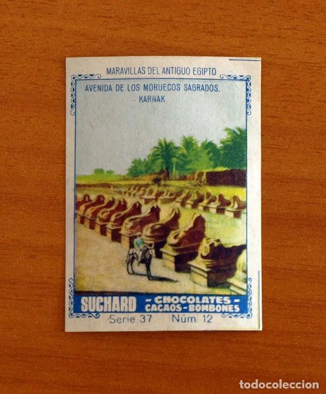 Coleccionismo cromos antiguos: &Aacute;lbum Suchard - Chocolates -Maravillas del Antiguo Egipto - Serie Azul 37 - N&ordm; 12 Moruecos - A&ntilde;os 30