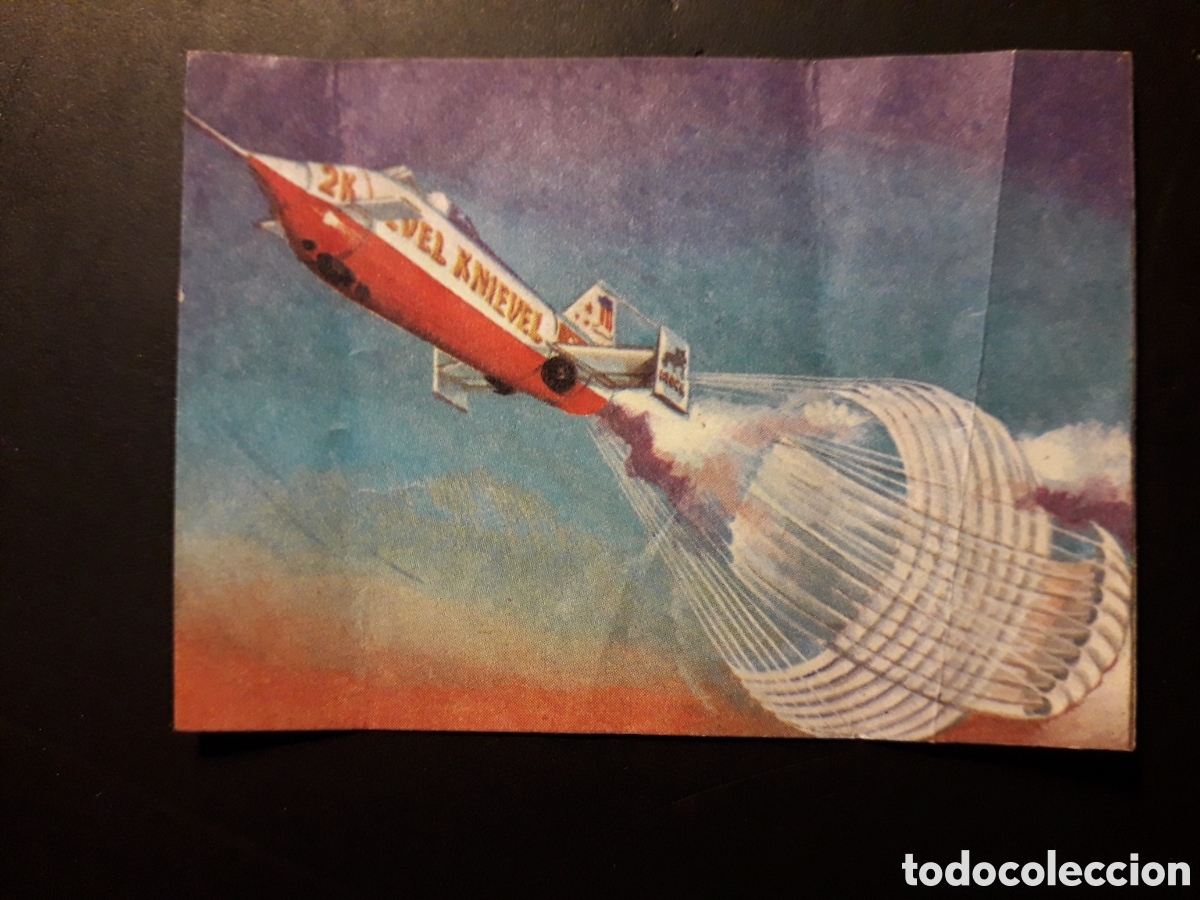 Colecionismo Cromos antigos: SALTO DE KNIEVEL, LIBRO DE LAS ADIVINANZAS 2, BIMBO 1974 N&deg; 96 SIN PEGAR DEFECTUOSO PEDIDO M&Iacute;NIMO 3&euro;