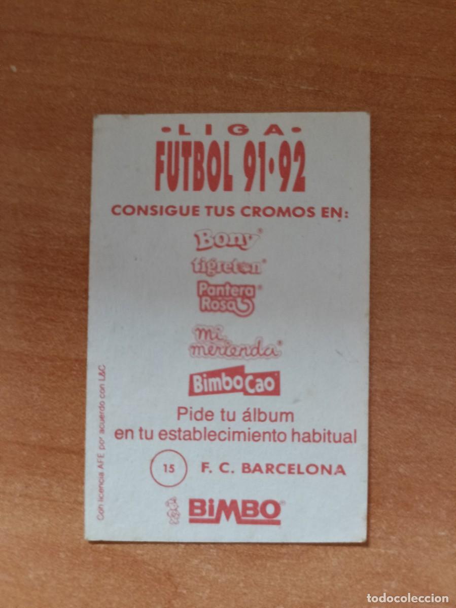 Coleccionismo cromos antiguos: Koeman, 91 92, bimbo. - Foto 2
