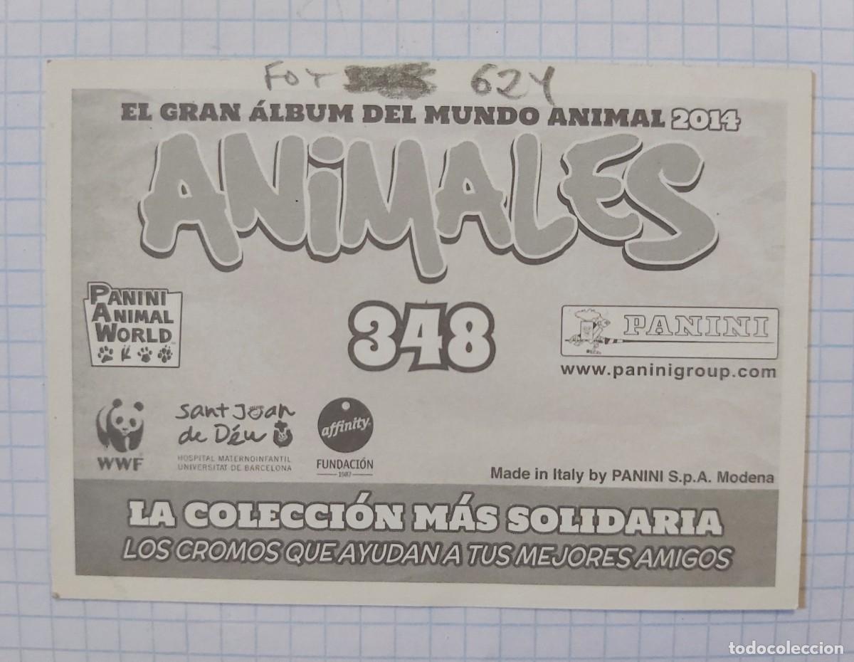 Coleccionismo cromos antiguos: Cromo Animales, n&ordm; 348, Panini - Foto 2