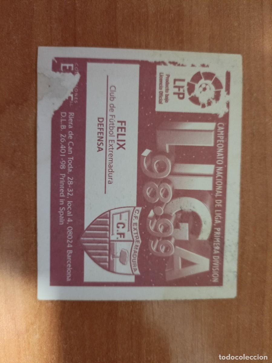 Coleccionismo cromos antiguos: felix, liga 1998 99. - Foto 2