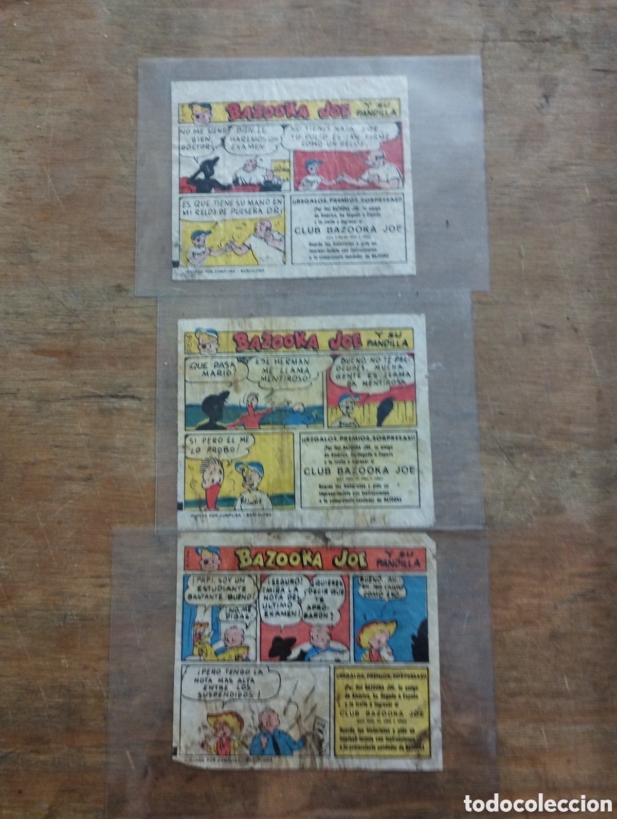 Coleccionismo cromos antiguos: 3 cromos Bazooka Joe - Foto 1