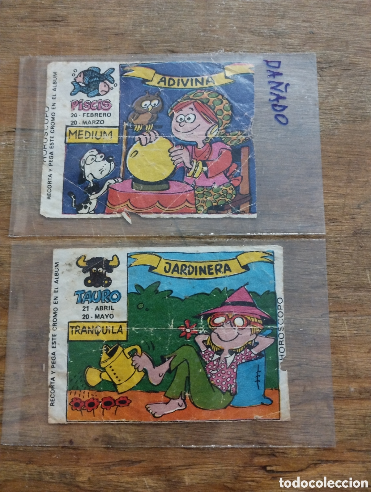 Coleccionismo cromos antiguos: Lote de 2 cromos Horoscopo - Foto 1