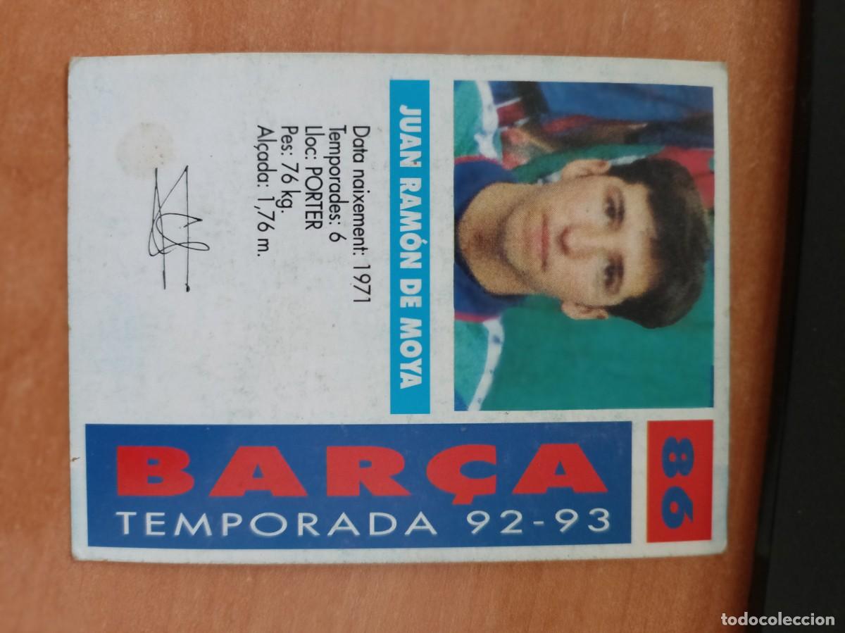 Coleccionismo cromos antiguos: de moya liga 92 93, bar&ccedil;a - Foto 2